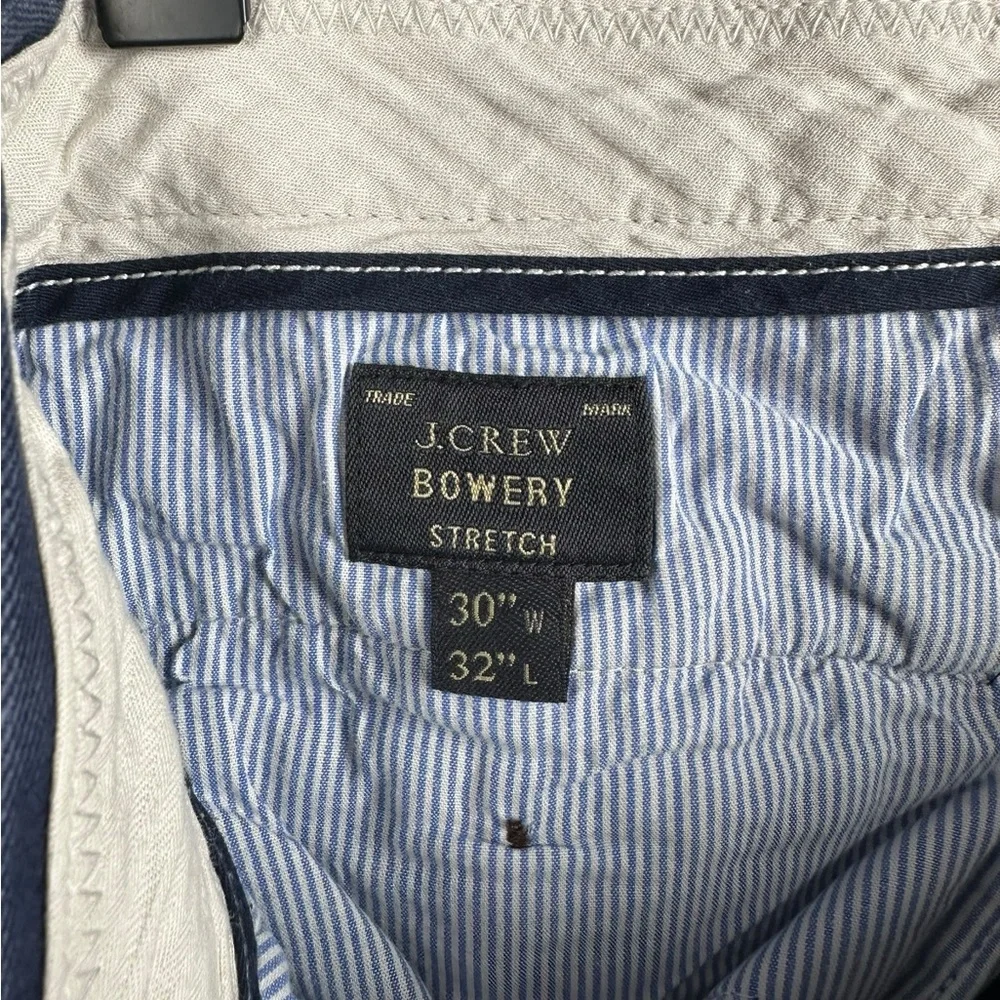 J.Crew Bowery Slim Stretch Chino Pants Blue‎ Men’s 30x32 Cotton Elastane